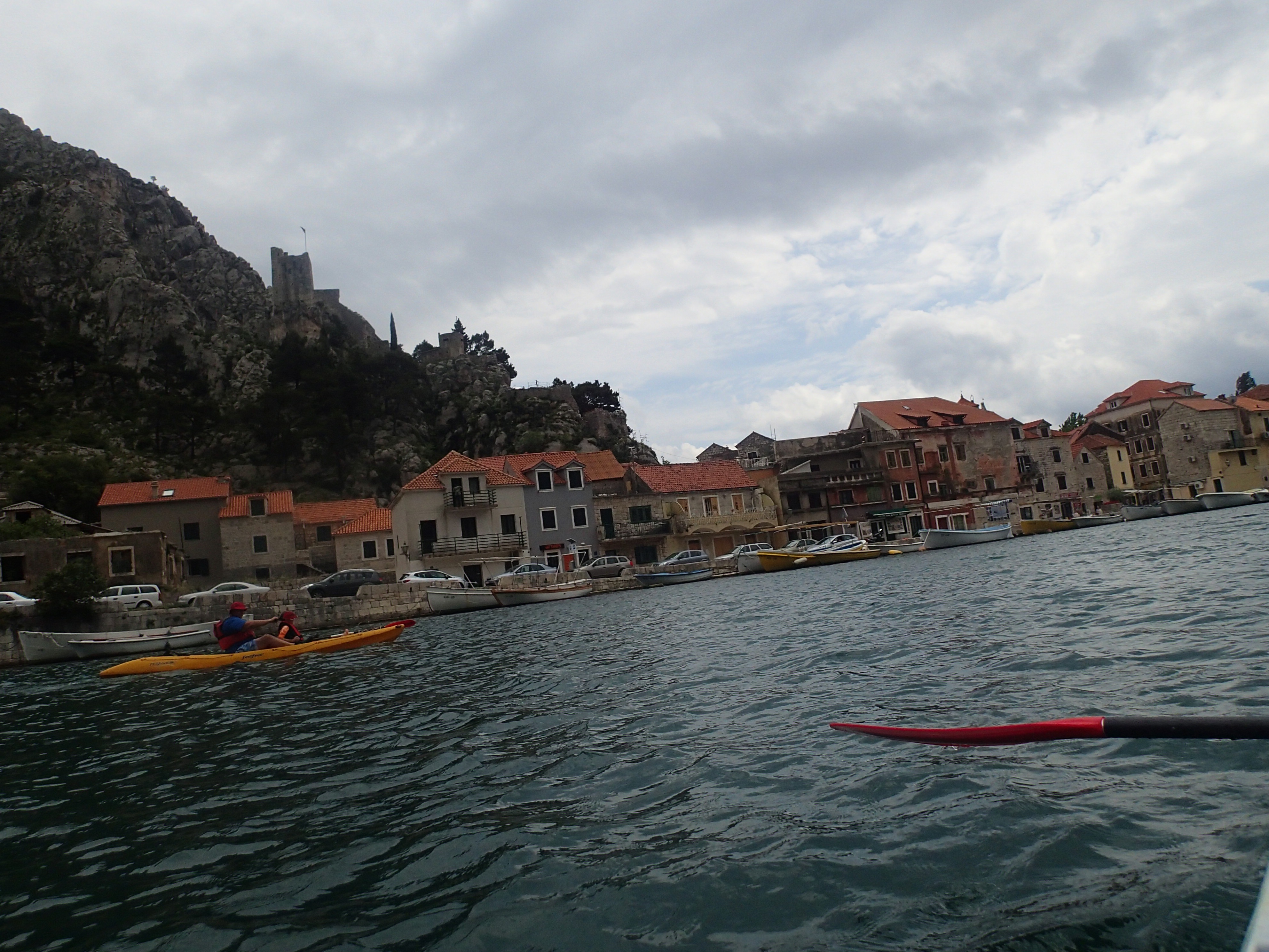 Kayaking from the river to the Sea